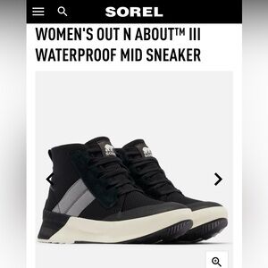 SOREL WOMEN'S OUT N ABOUT™ III WATERPROOF MID SNEAKER